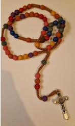 leuke gekleurde rozenkrans ketting nieuw, Sieraden, Tassen en Uiterlijk, Kettingen, Ophalen of Verzenden, Nieuw, Overige kleuren