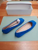 Blauwe suède ballerina's - Nieuw - Maat 39.5/40, Kleding | Dames, Schoenen, Ophalen of Verzenden, Nieuw, Blauw, Ballerina's