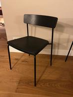 Takt Cross Chair - 4 eettafelstoelen, Ophalen, Gebruikt, Zwart, Leer