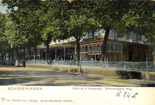 Scheveningen - Hotel de la Promenade, Scheveningsche Weg - 1, Verzamelen, Ansichtkaarten | Nederland, Gelopen, Zuid-Holland, Voor 1920