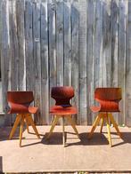 Vintage schoolstoel | volwassen maat | ontwerp Adam Stegner, Huis en Inrichting, Stoelen, Gebruikt, Bruin, Ophalen of Verzenden