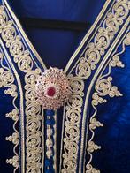 Dames mobra kaften met majdol en broches, Overige typen, Blauw, Maat 46/48 (XL) of groter, Nieuw