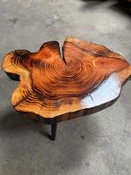 Boomstamtafel salontafel bijzettafels, Huis en Inrichting, Ophalen, 50 tot 100 cm, Zo goed als nieuw, Minder dan 50 cm