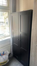 Zwarte kledingkast, Huis en Inrichting, Kasten | Kledingkasten, Ophalen, Met deur(en), 50 tot 100 cm, Zo goed als nieuw