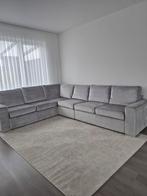 Grijze hoekbank, Ophalen, Zo goed als nieuw, Vierpersoons of meer, Hoekbank