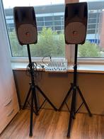 Karaoke set / zanginstallatie - mengtafel met twee speakers, Ophalen, Gebruikt, Complete set