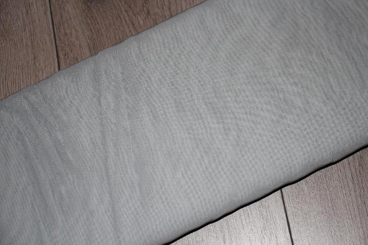 Polyester Chiffon stof - uni grijs gekleurd #2776, Hobby en Vrije tijd, Stoffen en Lappen, Nieuw, Polyester, 120 cm of meer, 200 cm of meer