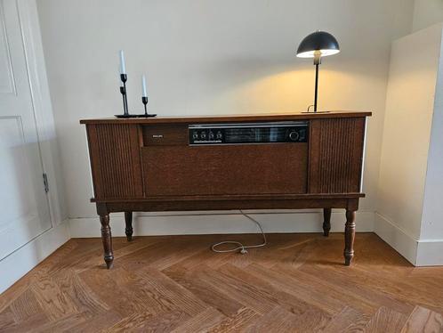 Vintage Philips RF 815/06 FM stereo-radiogrammafoon kast, Antiek en Kunst, Antiek | Tv's en Audio, Ophalen