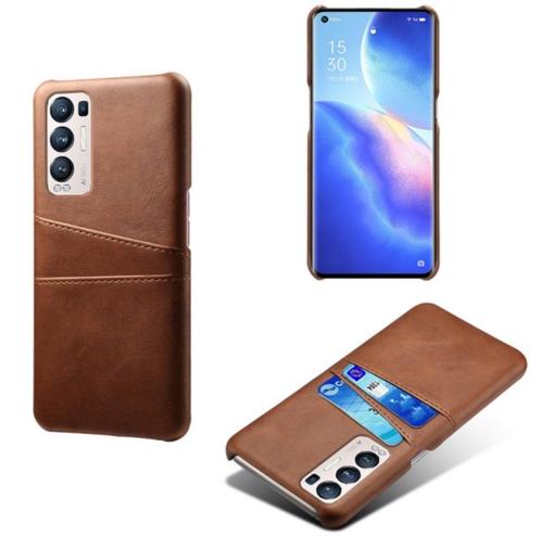 Backcover+Screenprotector voor OPPO Find X3 Neo _Donkerbruin, Telecommunicatie, Mobiele telefoons | Hoesjes en Frontjes | Overige merken