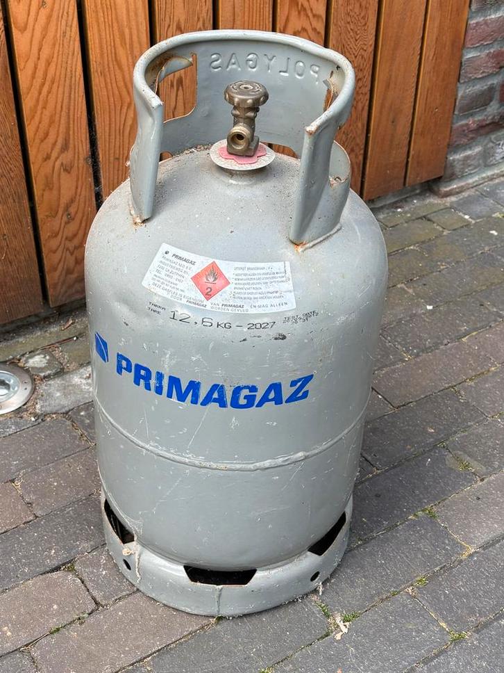Primagaz Gasfles 12,6 kg half vol, Caravans en Kamperen, Kampeeraccessoires, Gebruikt, Ophalen