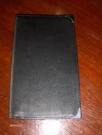 Zwarte Kalfsleren Portefeuille met metalen hoekjes- Nieuw-, Overige merken, Zwart, Nieuw, Ophalen of Verzenden