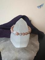 Maansteen roze parel liefde harmonie balans intuïtie magie, Sieraden, Tassen en Uiterlijk, Armbanden, Met edelsteen, Nieuw, Ophalen of Verzenden