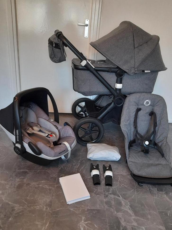Bugaboo fox 3in1 kinderwagen, Kinderen en Baby's, Kinderwagens en Combinaties, Zo goed als nieuw, Kinderwagen, Bugaboo, Met autostoeltje