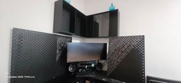 Complete Gaming Meubelset - Hoekbureau + Stoel + wandkastenl beschikbaar voor biedingen