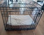 Zwarte Bench incl Orthopedisch kussen., Dieren en Toebehoren, Hondenhokken, Ophalen, Minder dan 65 cm, Zo goed als nieuw, Minder dan 75 cm
