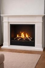 Bio-ethanol haard met witte schouw, Ophalen, Zo goed als nieuw, Vrijstaande haard, Overige soorten