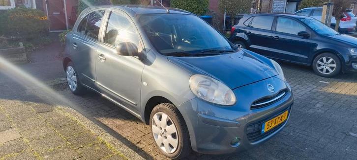 Nissan Micra 1.2 59KW 5DR 2011 Grijs., Auto's, Nissan, Particulier, Micra, Airconditioning, Boordcomputer, Cruise Control, Mistlampen