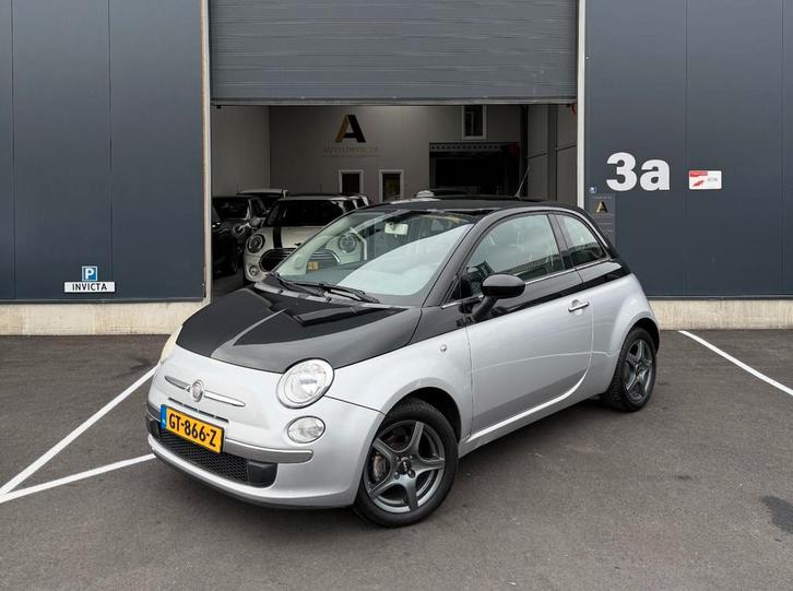 Fiat 500 1.2 - Rosa - Glazen dak (bj 2010), Auto's, Fiat, Bedrijf, Te koop, ABS, Airbags, Airconditioning, Alarm, Centrale vergrendeling