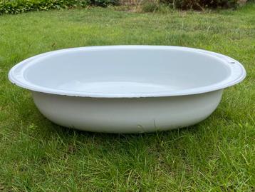 Vintage Emaille Kinderbadje beschikbaar voor biedingen