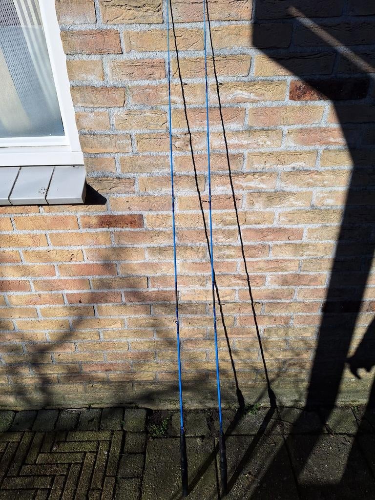 Tweedelige werphengels voor kids/reis - 1.64m, Ophalen of Verzenden, Gebruikt, Werphengel