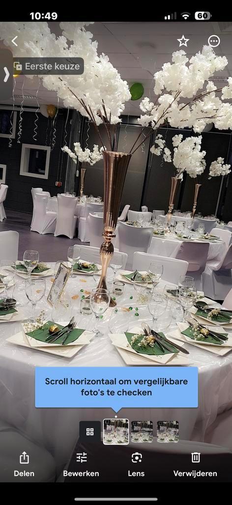 Tafel deco te koop ( borden, bestek, glazen, tafel lakens, Hobby en Vrije tijd, Feestartikelen | Verhuur, Zo goed als nieuw, Overige