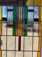 1 set schuif / en-suite deuren met glas in lood 238x143cm., Ophalen