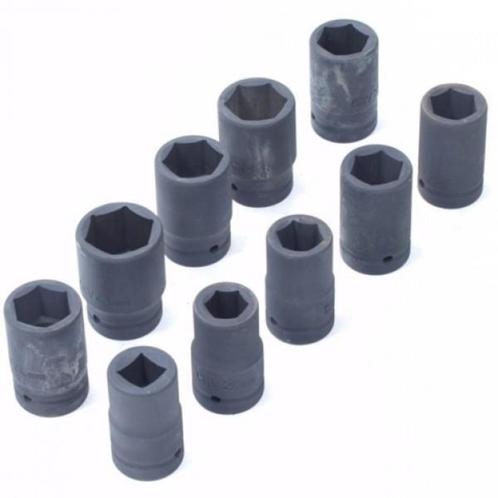 Krachtdoppenset 1" 10-Delig, Auto diversen, Autogereedschap, Nieuw, Ophalen of Verzenden