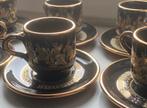 24k goud, handgeschilderde espresso kopjes uit Griekenland., Ophalen of Verzenden