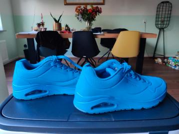 Te koop: Blauwe Skechers Uno maat 42,5 beschikbaar voor biedingen