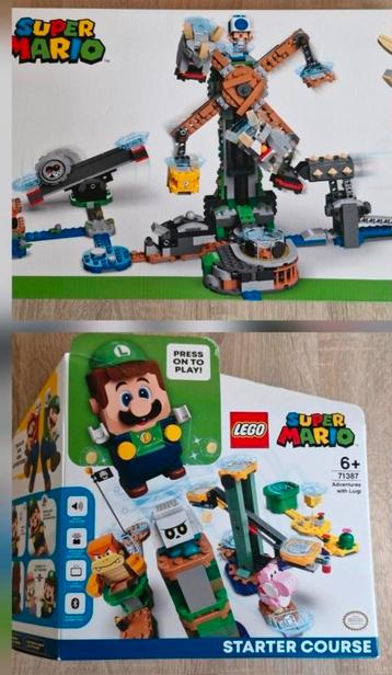 Lego Super Mario 71387 & 71390 - Luigi & Reznor - Nieuw! beschikbaar voor biedingen
