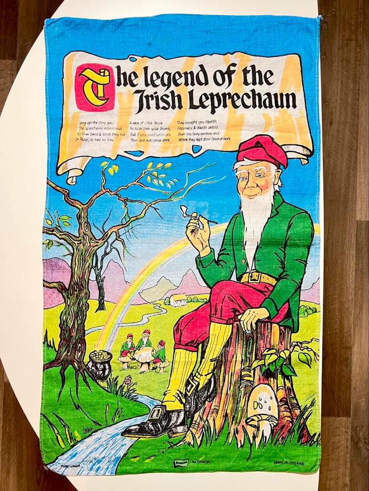 Vintage Theedoek, Verzamelen, Retro, Huis en Inrichting, Ophalen of Verzenden