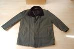 Warme heren winterjas - leatherlook + teddy voering - mt 56, Ophalen of Verzenden, Zo goed als nieuw, Maat 56/58 (XL), Groen