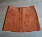 Suède rokje. Mt 36, Kleding | Dames, Rokken, Verzenden, Oranje, Zo goed als nieuw, Maat 36 (S)