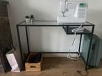 IKEA glazen bureau tafel, Ophalen of Verzenden, Zo goed als nieuw