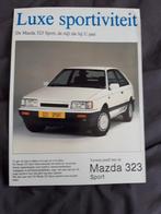 folder Mazda 323 Sport - z.g. handout 1 vel 2pagina's, Ophalen of Verzenden, Zo goed als nieuw, Mazda