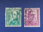 Postzegel Zwi 1937 2 Pro Juventute zegels 27-09, Verzenden, Gestempeld