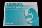 Honda VT600C 1991 instructie boekje VT 600 C, Motoren, Handleidingen en Instructieboekjes, Honda