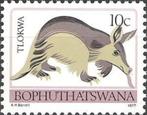 BOPHUTHATSWANA 1 - Dieren: zoogdieren (aardvark), Ophalen of Verzenden, Postfris, Dier of Natuur