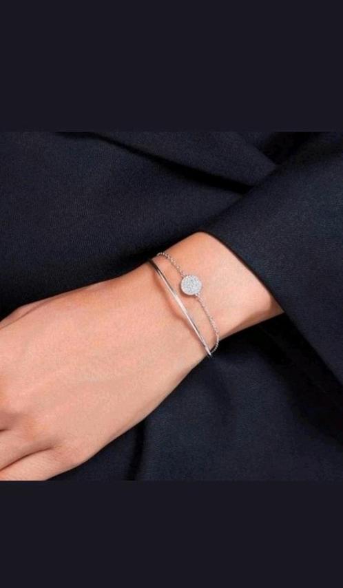Swarovski armband met rodium toplaag, nieuw!, Sieraden, Tassen en Uiterlijk, Armbanden, Nieuw, Overige materialen, Wit, Met kristal