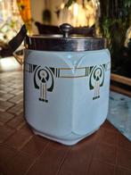 Art Deco Koekjespot Chris van der Hoef Keramiek, Ophalen of Verzenden, Gebruikt, Overige materialen, Pot, Bus of Blik