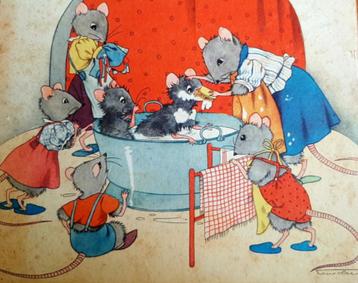 Luie Lientje Muis - Nans van Leeuwen -> ANTIEK boekje 1950 beschikbaar voor biedingen