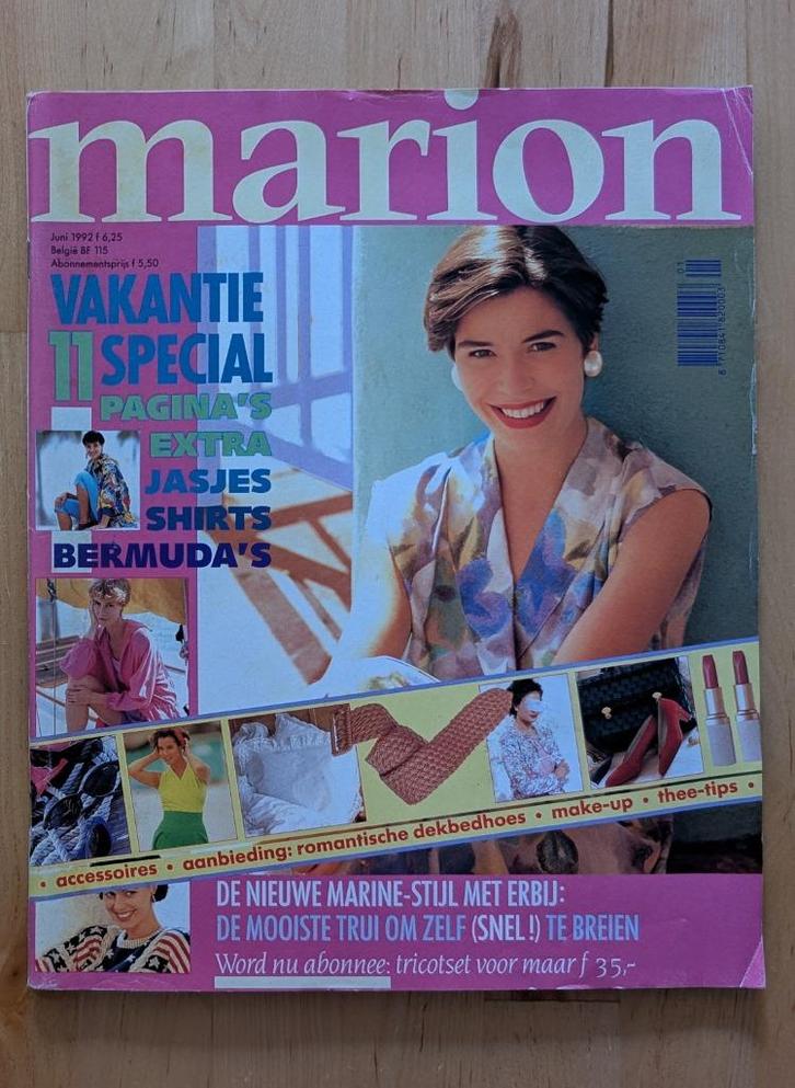 Marion mode juni 1992, Hobby en Vrije tijd, Kledingpatronen, Zo goed als nieuw, Vrouw, Marion, Ophalen of Verzenden