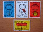 Kinderzegels 1969 4x  NVPH 932, 933, 934 en 935 , Postzegels en Munten, Postzegels | Nederland, Ophalen of Verzenden, Na 1940