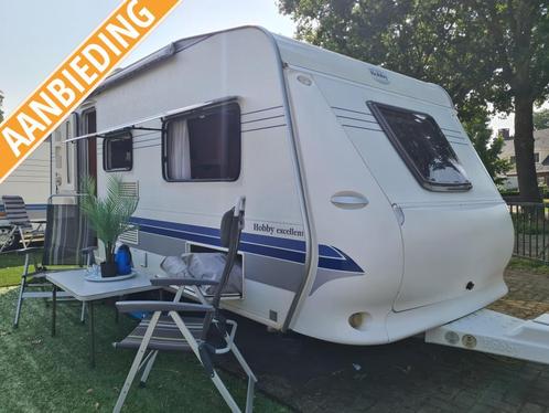 HOBBY EXCELLENT 495 UL BJ 2007 MOVER / ZAKLUIFEL / ZIJWANDEN, Caravans en Kamperen, Caravans, Bedrijf, 1000 - 1250 kg, Rondzit