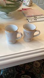 Engeltjes bekers met bladgoud, Verzenden, Zo goed als nieuw