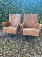 Montis Chaplin leren design stoelen, Ophalen, Gebruikt, Bruin, Vijf, Zes of meer stoelen