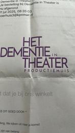 2 Tickets Psychologie inTheater Dag mama zutphen 17 november, Tickets en Kaartjes, Twee personen, November