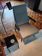 Havee Cloack Shell design fauteuil met hocker in Ploegstof, Huis en Inrichting, Fauteuils, Ophalen, Nieuw, 75 tot 100 cm, Minimalistisch