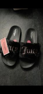Juicy couture slippers fur glitter steentjes, Slippers, Zwart, Nieuw, Ophalen of Verzenden