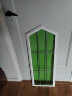 Mooi glas in lood raam, model kerkraam , wie heeft plekje?, Ophalen, Gevelraam of Ruit, Minder dan 80 cm, Zo goed als nieuw